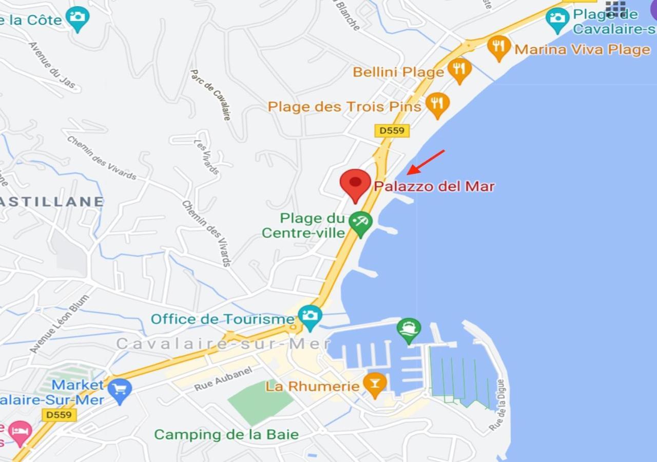 Studio 207-Front De Mer Parking Prive Cavalaire-sur-Mer Exteriör bild
